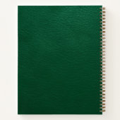 Carnet Marque Monogram Or Cuir Vert (Dos)