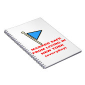 Carnet Marqué Sûr De Vivre À New York # (Côté Droit)