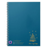 Carnet Marque turquoise de Noël de l'entreprise et de l'a (Devant)