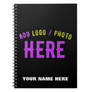 CARNET MARQUE VERIFIEE NOIRE PERSONNALISABLE MODERNE DE S