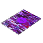 Carnet Marque violette et rouge (Côté gauche)