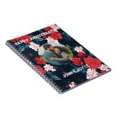 Carnet Marques à skis | Anniversaire du Mariage floral Ro (Côté Droit)