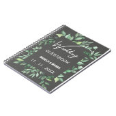 Carnet Marques à skis | Élégant invité Mariage floral (Côté gauche)