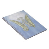 Carnet Marquez avec des lettres un monogramme d'ange (Côté Droit)