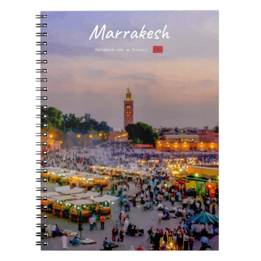 Carnet Marrakech, Maroc - Place Jemaa el Fnaa (Devant)