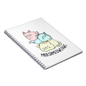 Carnet Marsh-meow-lows Chat Drôle Pun Marshmallow (Côté Droit)