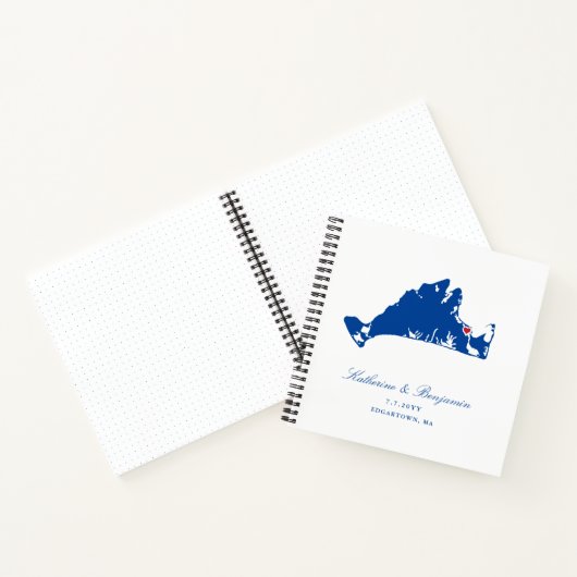 Carnet Martha's Vineyard Edgartown Mariage Planning (Intérieur)