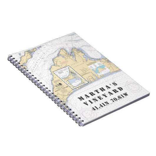 Carnet Martha's Vineyard Latitude Longitude Boater's (Côté Droit)