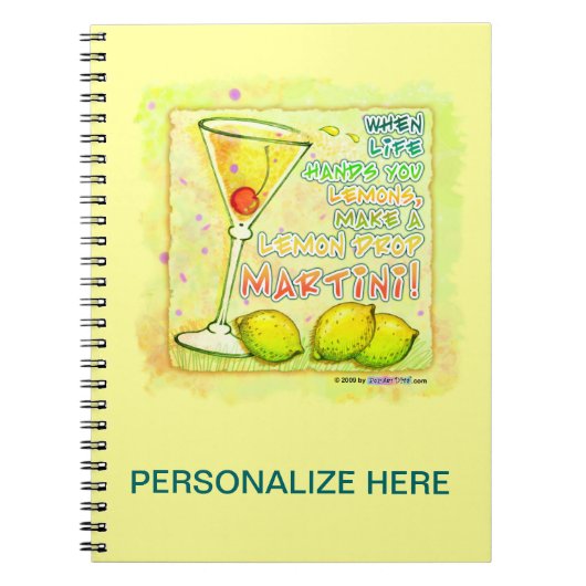 CARNET MARTINI LEMON DROP (Devant)