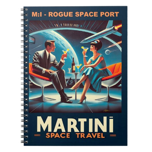 Carnet Martini Space Travel Poster Rogue Space Port (Devant)