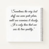 Carnet Mary Bennet notebook (Dos)