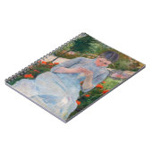 Carnet Mary Cassatt - Fille couture dans un jardin (Côté gauche)