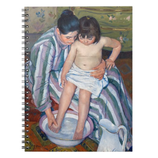 Carnet Mary Cassatt - Le bain de l'enfant (Devant)