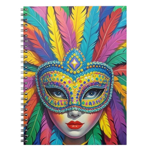 Carnet Máscara de carnaval (Devant)