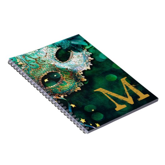 Carnet Mascarade Masque Masque Masquage Monogramme Note i (Côté Droit)