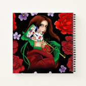 Carnet Mascarade rouge verte vénitienne (Dos)