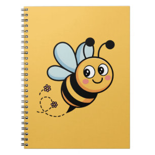 Carnet Mascotte d'abeille adaptée aux enfants avec une tr