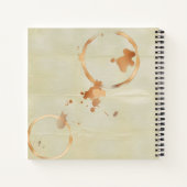 Carnet Masculine de papier Kraft taché de café (Dos)