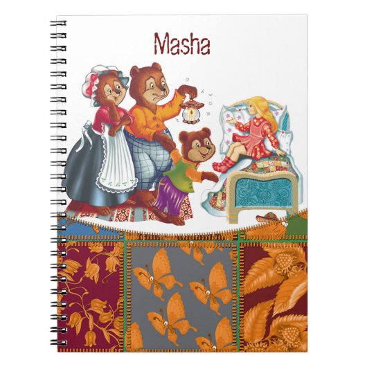 Carnet Masha et 3 ours (Devant)