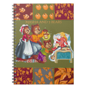 Carnet Masha et 3 ours de conte de fées