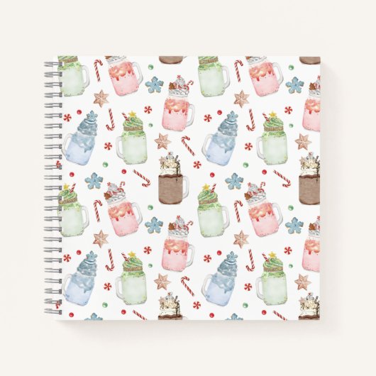 Carnet Mason Jar Milkshakes Sucres de canne Noël Recette (Devant)