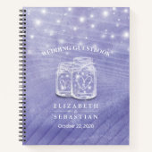 Carnet Mason Jars String Lights Mariage invité (Devant)