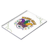 Carnet Masque coloré traditionnel de Mardi Gras (Côté gauche)