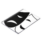 Carnet Masque De Comédie Et De Tragédie (Côté gauche)