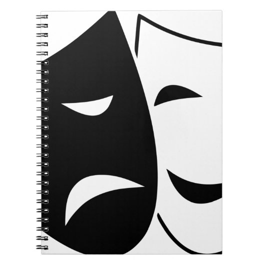 Carnet Masque De Comédie Et De Tragédie (Devant)