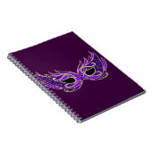 Carnet Masque masqué royal violet (Côté Droit)