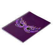 Carnet Masque masqué royal violet (Côté gauche)