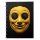 Carnet Masque souriant jaune (Devant)