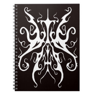 Carnet Masque Tribal Blanc Élégant Design Abstrait