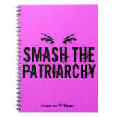 Carnet Masquer la coutume féministe rose du Patriarcat (Devant)
