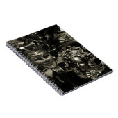 Carnet Masques de bal masqué gothique noir (Côté Droit)