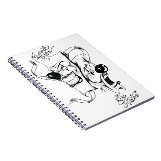 Carnet Masques De Drame Souriez Maintenant Pleure Plus Ta (Côté Droit)