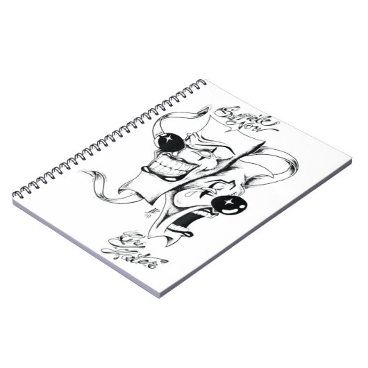 Carnet Masques De Drame Souriez Maintenant Pleure Plus Ta (Côté gauche)