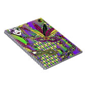 Carnet Masques de plumes de mardi gras psychédélique (Côté Droit)