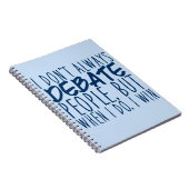 Carnet Master Debater Funny Discours and Debate Team (Côté Droit)