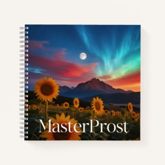 Carnet MasterProst : Les tournesols sous le ciel céleste