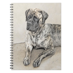 Carnet Mastiff anglais (Brindle) Peinture - Chien Art