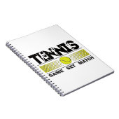 Carnet Match de jeu de tennis (Côté Droit)