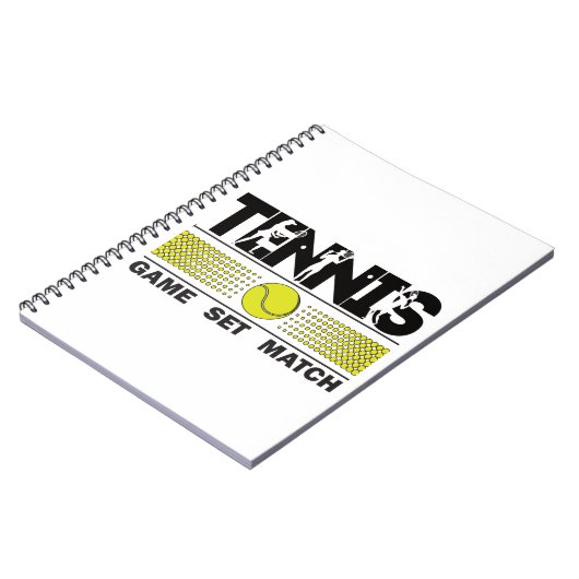 Carnet Match de jeu de tennis (Côté gauche)