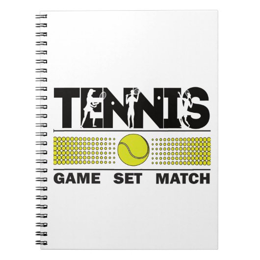 Carnet Match de jeu de tennis (Devant)