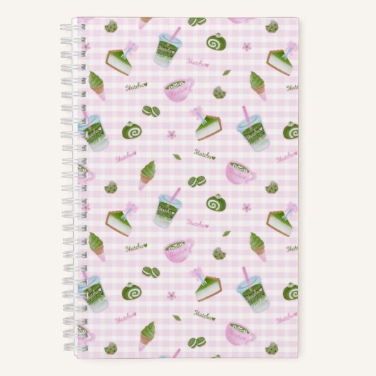 Carnet Matcha Lover Pink (Recto)