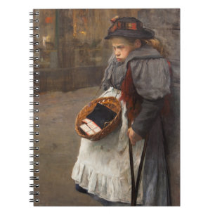 Carnet Matchstick Girl pauvre rue Urchin Pauvreté urbaine