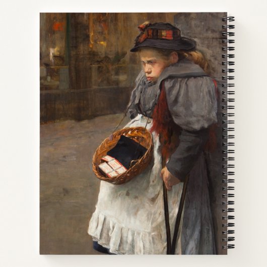 Carnet Matchstick Girl pauvre rue Urchin Pauvreté urbaine (Dos)