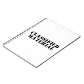 Carnet matériel classifié (Côté gauche)