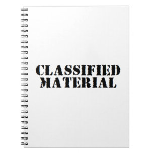 Carnet matériel classifié