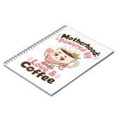 Carnet Maternité alimentée par l'amour et le café Maman d (Côté gauche)